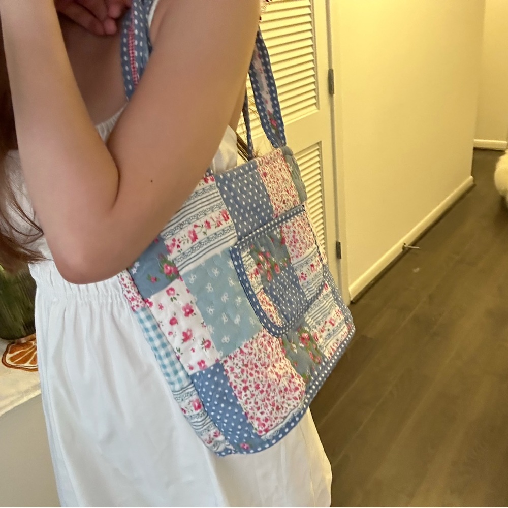 Super Cute Patch Work Quilted Bag - image 2